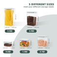 thumbnail image 4 of Recipientes de almacenamiento de alimentos Tourdeus con tapa desplegable, paquete de 5, 4 of 7