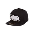thumbnail image 2 of Top Headwear California Republic Laser-Cut Bear Emblem Snapback - Black/White, 2 of 4