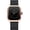 Rosegold, variant on Unisex Square Analog Watch: 3D Bar Index Dial Silicone Strap Luminous Hands Casual Wristwatch for Women Men