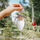 thumbnail image 5 of Adornos navideños, adornos navideños, regalos navideños, adornos navideños blancos, decoración para árbol de Navidad con conos, guirnalda para árbol de Navidad, decoración navideña de espuma blanca, a, 5 of 8