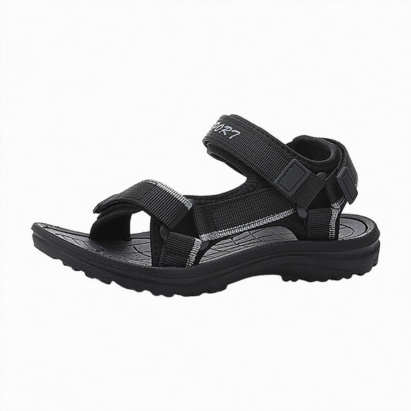 gdxvjhbj Toddler Sandals Boys Kids Toddler Sandals Arch Support Slipper Boys Girls Summer Sandal with Adjustable Buckle and Back Strap Non Slip Open Toe Kid Slippers Size 1.5 (Black,Big Kids 1.5)