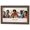 Berry, variant on 29x17 Frame Brown Walnut Gold Ornate Trim Solid Wood Plein Air Picture Frame | 3 Inch Moulding