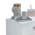 thumbnail image 2 of ACME Elms Accent Table with 2 Drawers in White, 2 of 6
