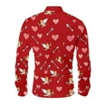 thumbnail image 5 of Xdegoge Mens Valentines Shirt Long Sleeve Button Up Dress Shirts Holiday Party Funny Tops Heart Graphic Dressy Casual Going Out Outfits, 5 of 7