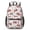 Fireman and Bunting, variant on Fireman and Shield White Pattern 17" School Backpacks for Teens,Waterproof Oxford Fabric,S-Shape Padded Straps for School,Travel,Hiking,Camping