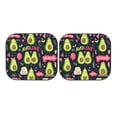 thumbnail image 7 of Kll Avocado Love Windshield Sun Shade 2-Piece Foldable Car Front Window Sunshade For Most Sedans Suv Truck- Small, 7 of 7