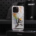 thumbnail image 3 of Carcasa Dura Mate Premium Pintura Al Óleo Linda NASA Astronauta Teléfono Funda compatible Para iPhone 11 12 13 14 PRO MAX promax Caso ip 11promax 12promax 11promax A Prueba De Golpes Cubierta Completa, 3 of 3