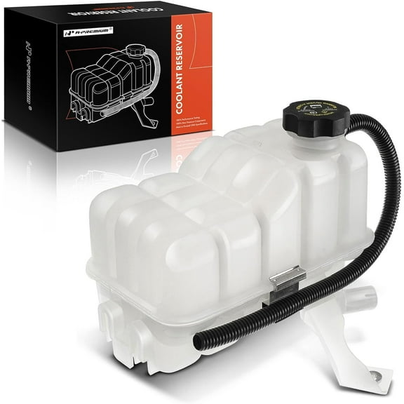 A-Premium Engine Coolant Recovery Tank Reserovir with Cap & Sensor Compatible with Silverado Sierra 1500/2500/3500/HD 1999-2007 Suburban Avalanche Tahoe Escalade Yukon 2002-2006