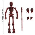 thumbnail image 3 of Articulated Skeleton Poseable Desktop Sculpture with Movable Joints for Collectors, 3 of 4