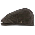 thumbnail image 4 of The Fairway - Walrus Hats Brown/Red Plaid Polyester Ivy Cap, 4 of 5