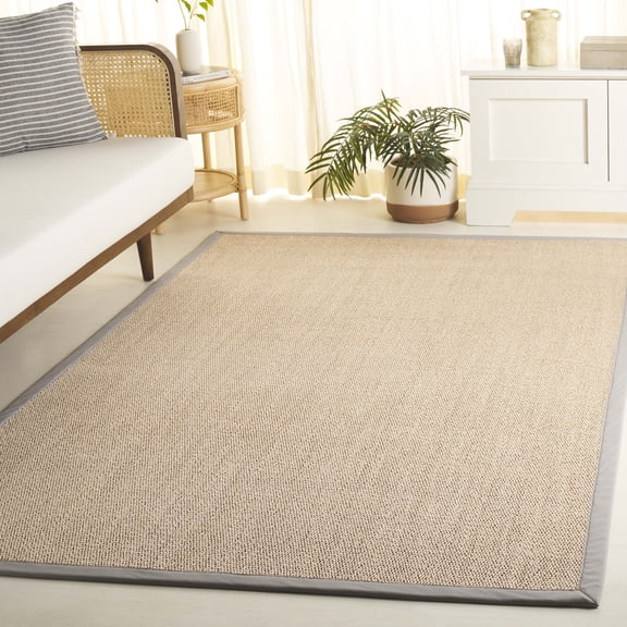 Safavieh Natural Fiber Cymone Solid Color Area Rug, Marble/Beige, 5' x 8'