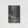 thumbnail image 3 of Luxe Metal Art 'Suspension Bridge Blueprint II' by Ethan Harper Metal Wall Art, 16"x24", 3 of 9