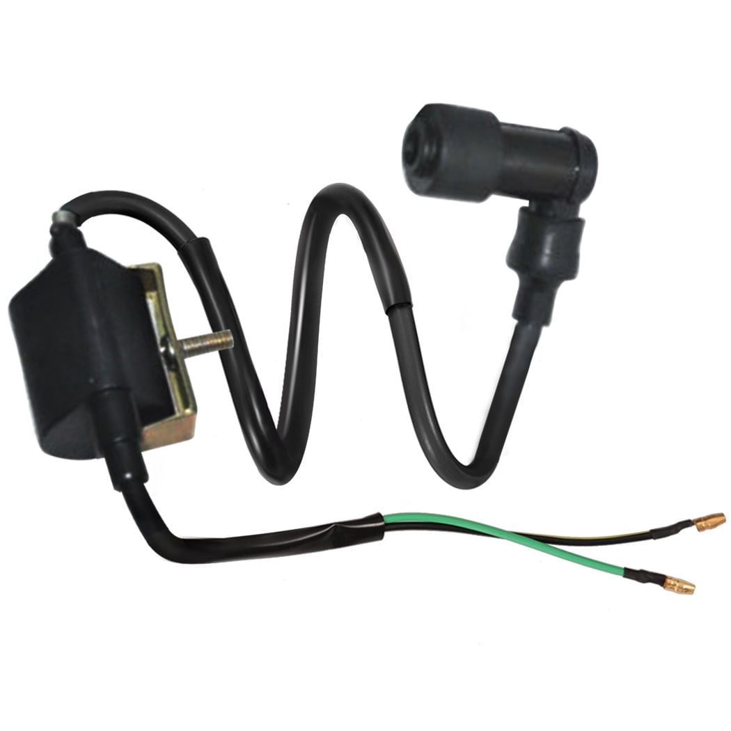 FixRightPro Ignition Coil + Spark Plug Boot 50 90 110cc ATV Dirt Bike Quad Kazuma Roketa, Men's, Size: One Size