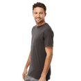 thumbnail image 6 of M&O Gold Soft Touch T-Shirt for Men, 100% Cotton Short Sleeve Taped Neck Charcoal Tee, 4XL, 6 of 6