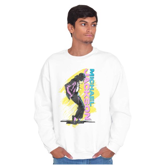 Michael Jackson 90s Toe Stand Dance Graphic Pullover Crewneck Sweatshirt Brisco Brands S