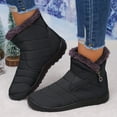 thumbnail image 2 of CAICJ98 Snow Boots Women Waterproof Ankle Boots Wide Width Walking Shoes Anti-slip & Keeps Feet Warm Women Boots Winter (Black,Size 6), 2 of 9