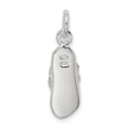 thumbnail image 3 of White Sterling Silver Charm Pendant Blue Cubic Zirconia CZ Clear 19 mm 8, 3 of 3