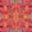 Pink, variant on Unique Loom Flamenco Medici Rug , 5' 0" x 8' 0" ,Light Blue