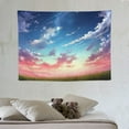 thumbnail image 4 of COMIO Anime Sky Tapestry, Starry Star Scenery Tapestries, Sunset Cloud Pink and Blue Tapestry for Bedroom Living Room 40x30 Inch, 4 of 7