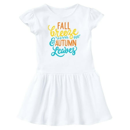 

Inktastic Thanksgiving Fall Breeze and Autumn Leaves Gift Baby Girl Dress