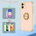 thumbnail image 2 of Daxi for iPhone 11 mobile phone case with 360° ring bracket magnetic support shockproof protective cover-Rose Gold, 2 of 7