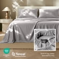 thumbnail image 4 of Bare Home TENCEL™ Sheet Set - Lyocell derived from Eucalyptus - Split King, Light Gray, 4 of 10