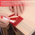 thumbnail image 3 of 3D Multi Angle Measuring Ruler with 2 Pens, 22.5-90 Degree, 3 of 5