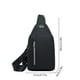thumbnail image 3 of Bolso bandolera pequeño para el pecho, hombro, bandolera, bolso de viaje para hombres, mujeres y niños con orificio para auriculares, 3 of 7