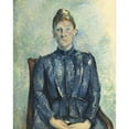 thumbnail image 2 of Paul Cézanne 15x18 Black Ornate Wood Framed Double Matted Museum Art Print Titled - Portrait of Madame Cezanne (circa 1890), 2 of 5