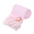 thumbnail image 2 of Cheers.US  Girls Cable Knit Leggings Cotton Lace Flower Classic Solid Footless Tights Ankle Pants for Kids, 2 of 9
