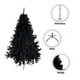 thumbnail image 4 of Árbol De Navidad La Merced Pino Ramas Montables Negras Altura 2.40 m Artificial Plástico Resistente, 4 of 4