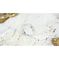 thumbnail image 2 of Modern Open Lines Wave Band Sterling Silver Ring for Female Anniversary Size-5, 2 of 8