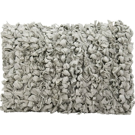 UPC 798019030438 product image for Nourison Paper Loop Shag Decorative Throw Pillow  14  x 20   Grey | upcitemdb.com