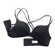 thumbnail image 3 of Sujetador sin costuras Wireless Thicken Sexy Hacer subir Underwear Lencería elástica transpirable, Negro, 80B Sweethay AP001256-15B, 3 of 7