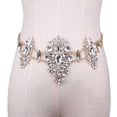 thumbnail image 3 of Bling Crystal Rhinestone Declaración Cuerpo Cintura Cadena Beach Clubwear Joyería Blanco Zulema Cadena de cuerpo de cristal, 3 of 6