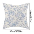 thumbnail image 4 of Fall Pillow Covers Fall Decorations Light Blue Sofa Couch Pillow Covers Square Summer Pillow Covers 18x18 Thanksgiving Flower Print Pillowcase Decorative Throw Pillow Covers Cushion Cases, 4 of 6