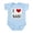 Sky Blue, variant on CafePress - I Love SAS! Infant Bodysuit - Baby Light Bodysuit, Size Newborn - 24 Months