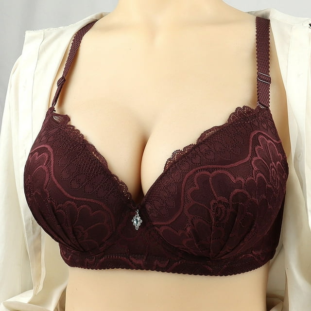 WILLBEST Brasier Mujer Sujetador Superior Transpirable Ajustable E Informal Para Mujer, Ropa Interior Sin Aros De Acero, Sujetador Con Fruncido Y Ajuste 03