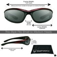 thumbnail image 3 of Bikershades Motorcycle Biker Day Night Safety Glasses Red Men Women Gray & Yellow, 3 of 6