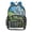 the Yellow Bus Logo, variant on Iauyy Clear Backpack Heavy Duty PVC Transparent Backpack for College Workplace, Rainbow Background Pattern