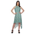 thumbnail image 1 of Moomaya Printed Ladies Sleeveless High-Low Dress Plus Size Kurta For Women, 1 of 5