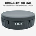 thumbnail image 3 of CO-Z 4-6 Person Inflatable Hot Tub with 130 Air Jets Electric Pump Air Beds Gray 53 lbs, 3 of 9