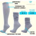 thumbnail image 2 of 6 Pairs Slouch Socks for Women, Soft Extra Long Scrunch Knee High Sock, Bulk Pack, 2 of 9