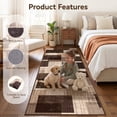 thumbnail image 5 of ZENELESS 2x8 Washable Runner Rug for Hallways, Ultra Soft Floor Mat with Non Slip Backing, Indoor Low Pile Carpet for Kitchen Bathroom Entryway, Dark Brown, 5 of 8