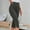 Dark Gray, variant on Admvng Womens Capri Pants Casual Summer Stretch Pants Bottom Slits Design with Buttons Trim S-3XL