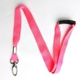 thumbnail image 5 of Convenient Safety Break Length 90 Cm ID Pass Card Badge Metal Clip Plain Lanyard Lobster ID Card Pass Holder Lanyard Neck Strap WHITE, 5 of 7