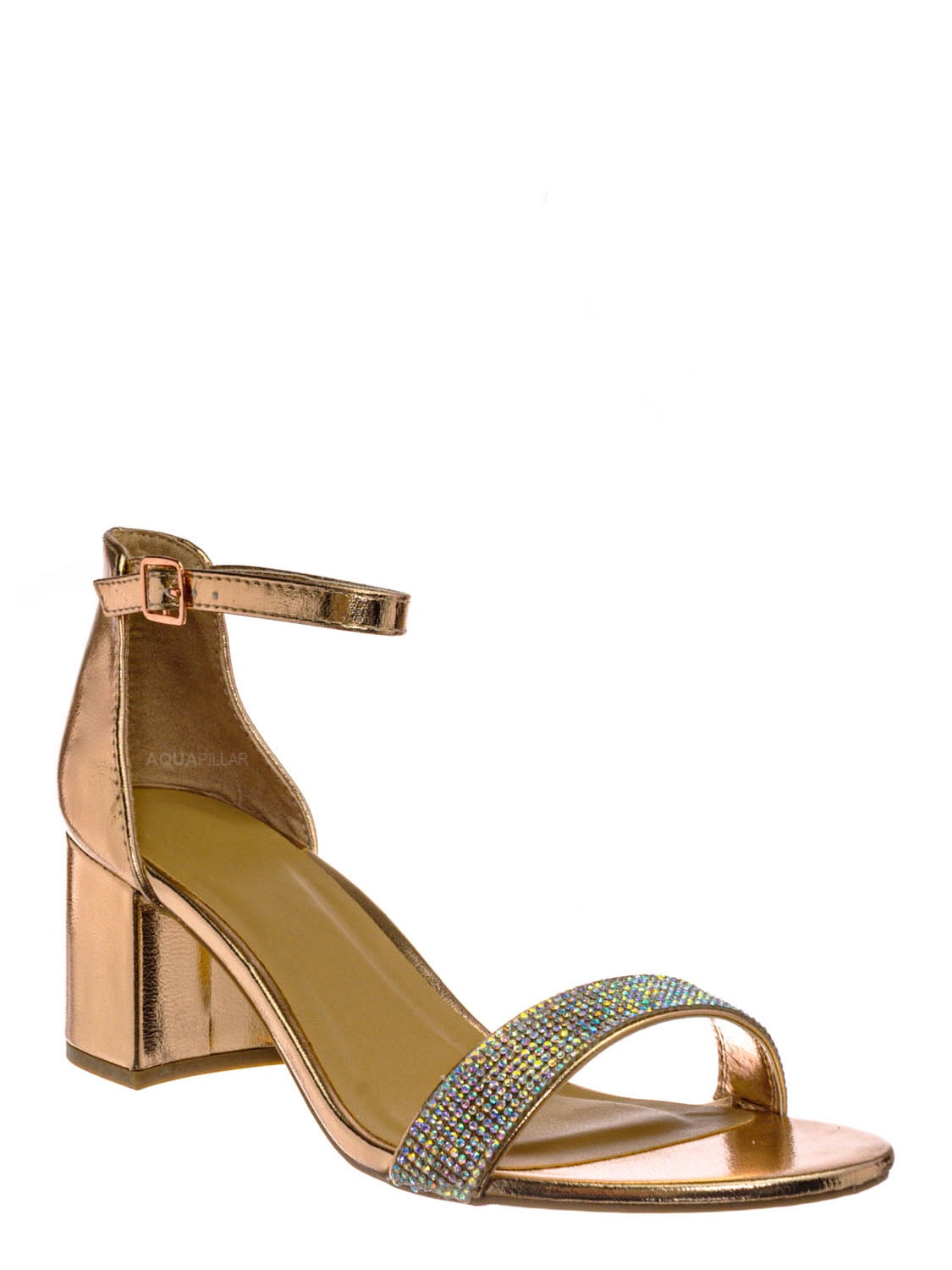 bamboo block heel sandals