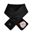 thumbnail image 2 of Lilgiuy Christmas Heated Scarf Neck And Shoulder Winter Cold Protection And Warmth Men And Women Scarf Massage Heating Scarf with Cute Santa Claus Pins for Skiing, 2 of 5