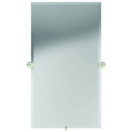 Ginger 4542 Pn Columnar 36 Rectangular Pivoting Portrait Mirror Polished Nickel