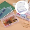thumbnail image 3 of Mini caja de contenedores de almacenamiento rectangular transparente con tapa para accesorios, manualidades, tornillos, batería, 9,7*6,6*3,2 cm, de 8, 3 of 5